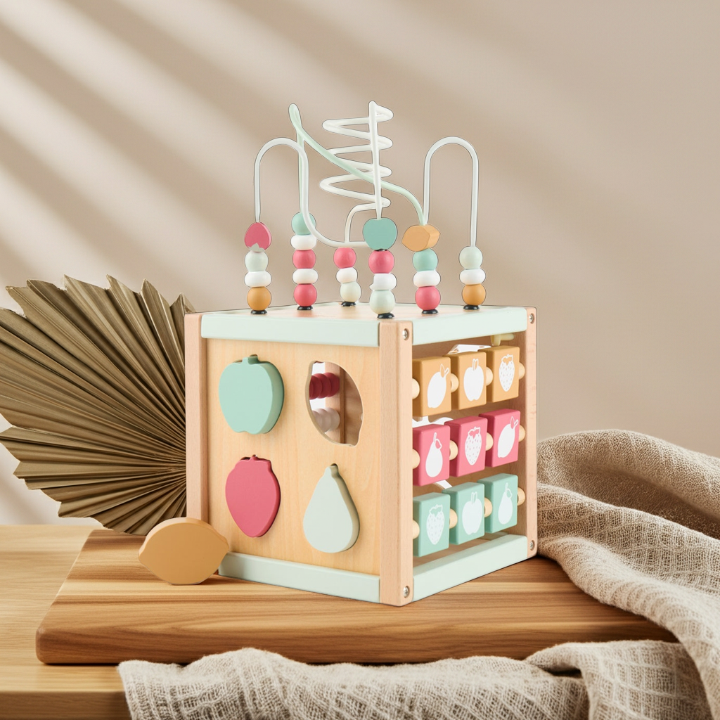 Cube d'activités en bois Berry | bieco