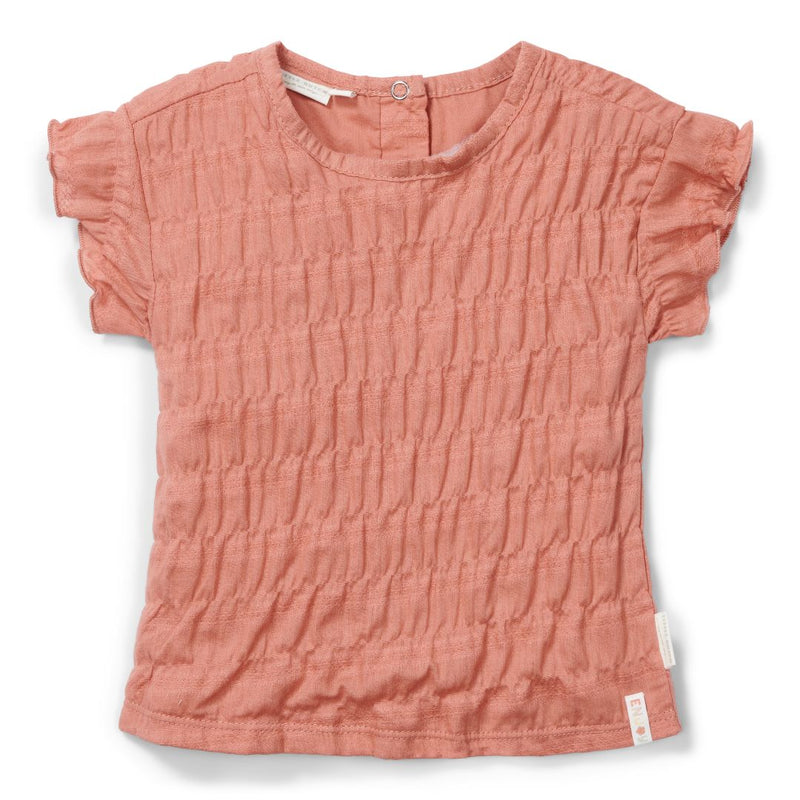 T-shirt à manches courtes rose vif – T-shirt enfant à motif floral