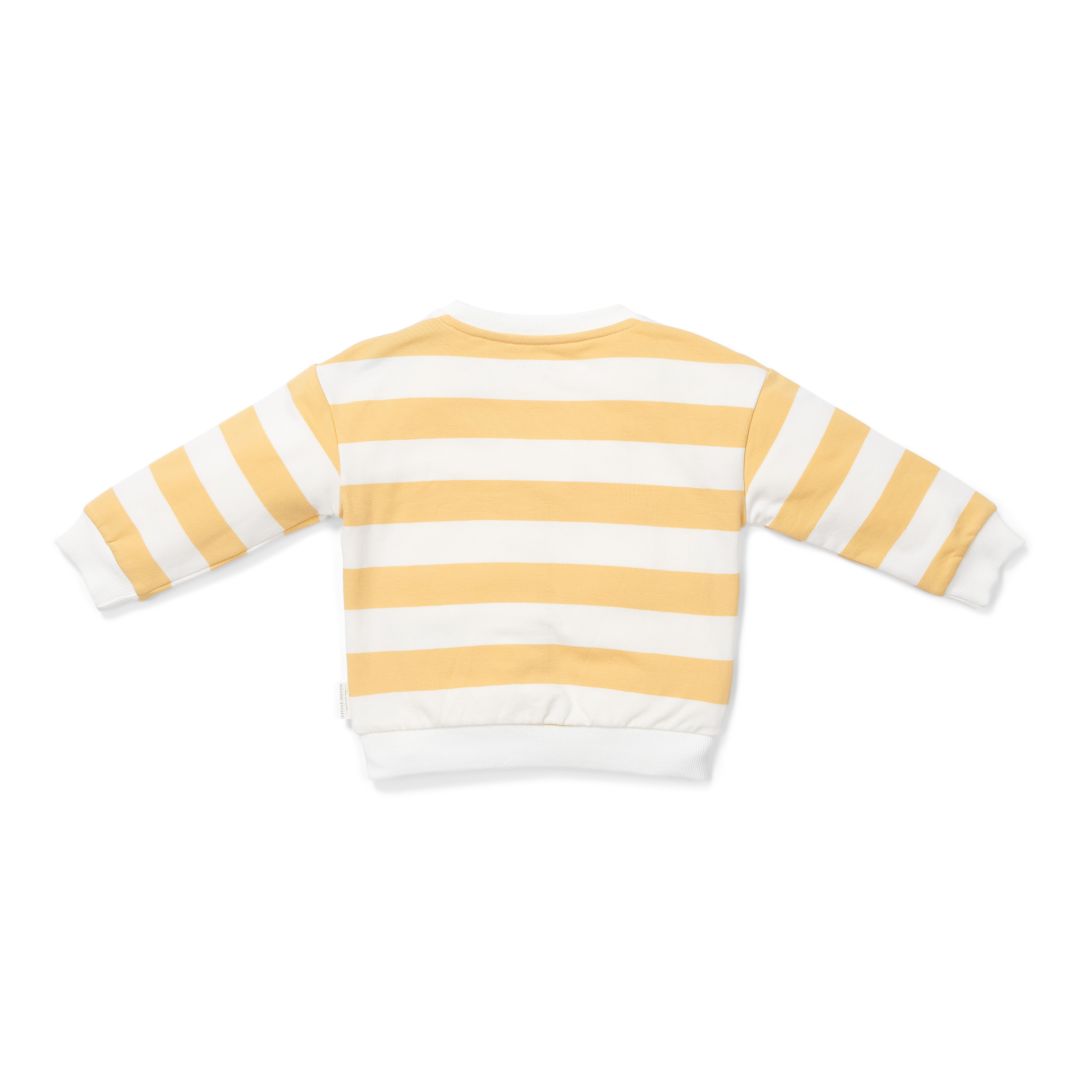 Pull Sunny Yellow Stripes – Pull-over à rayures pour enfant