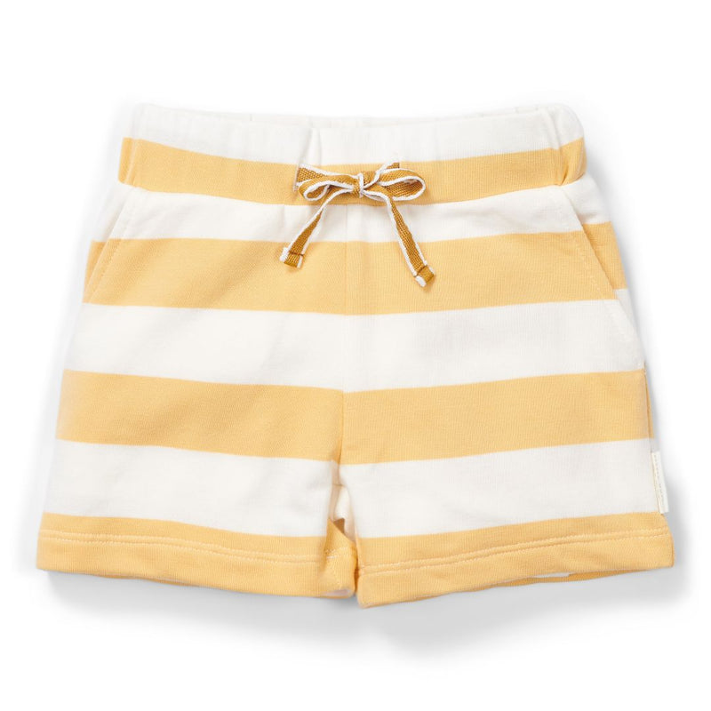 Short Sunny Yellow Stripes pour enfants