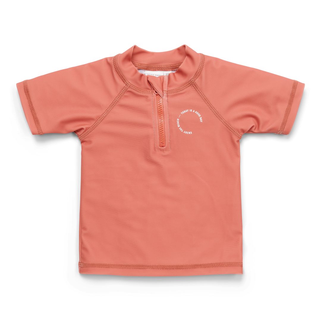 T-shirt de bain manches courtes Corail – T-shirt anti-UV pour enfant