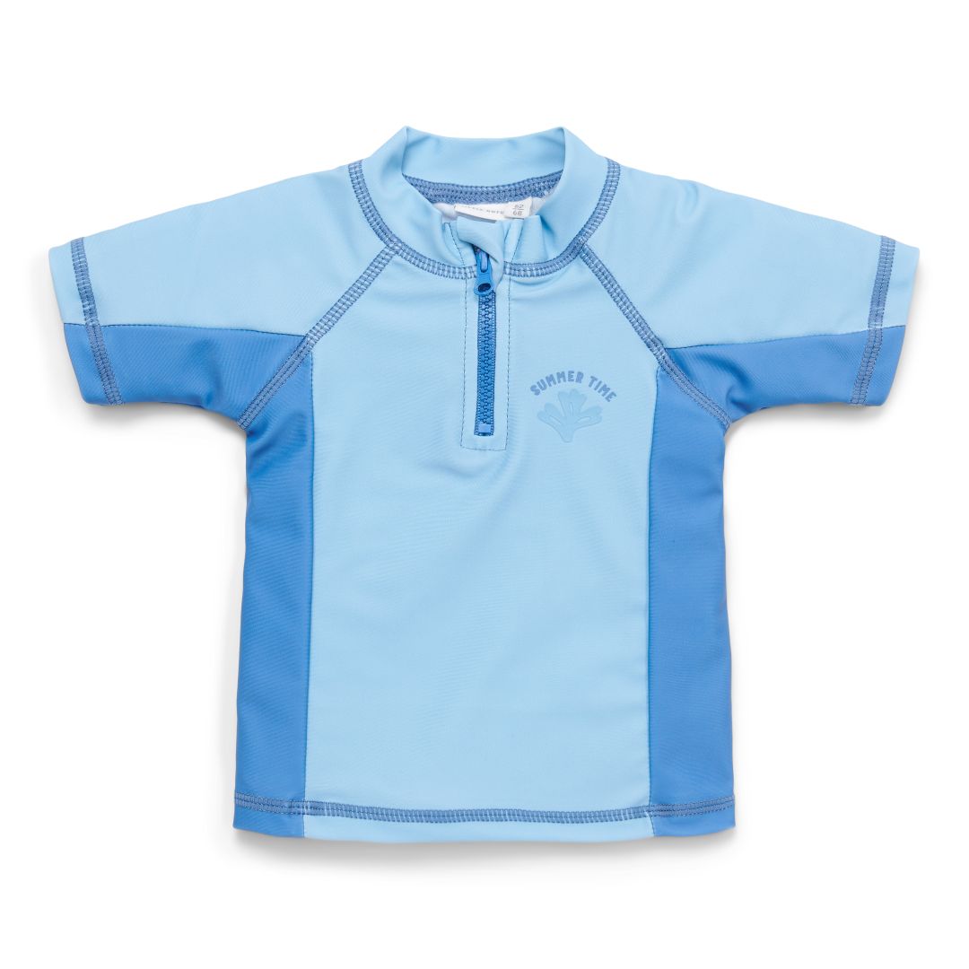 T-shirt de bain à manches courtes Baleine bleue – T-shirt anti-UV pour enfants