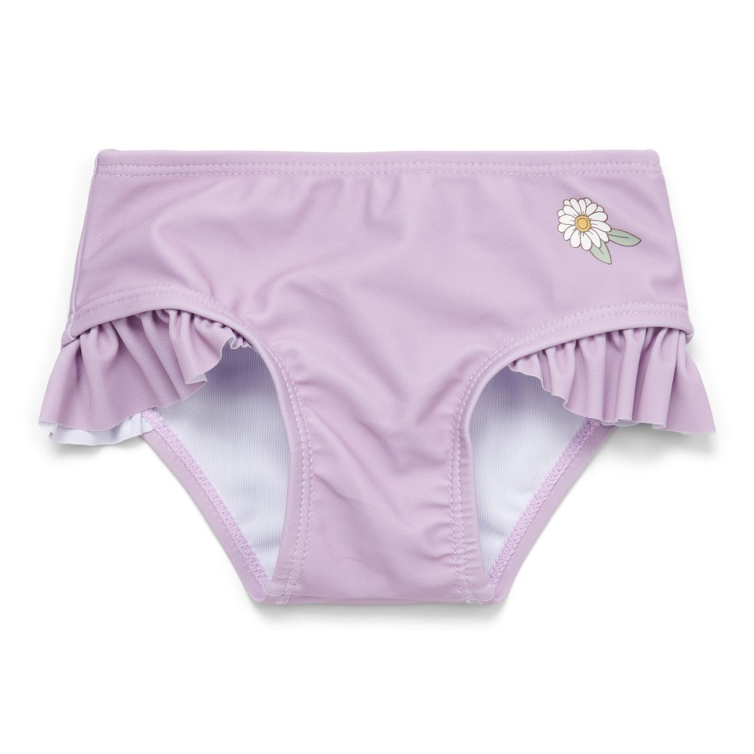 Maillot de bain à volants mauve pour enfants