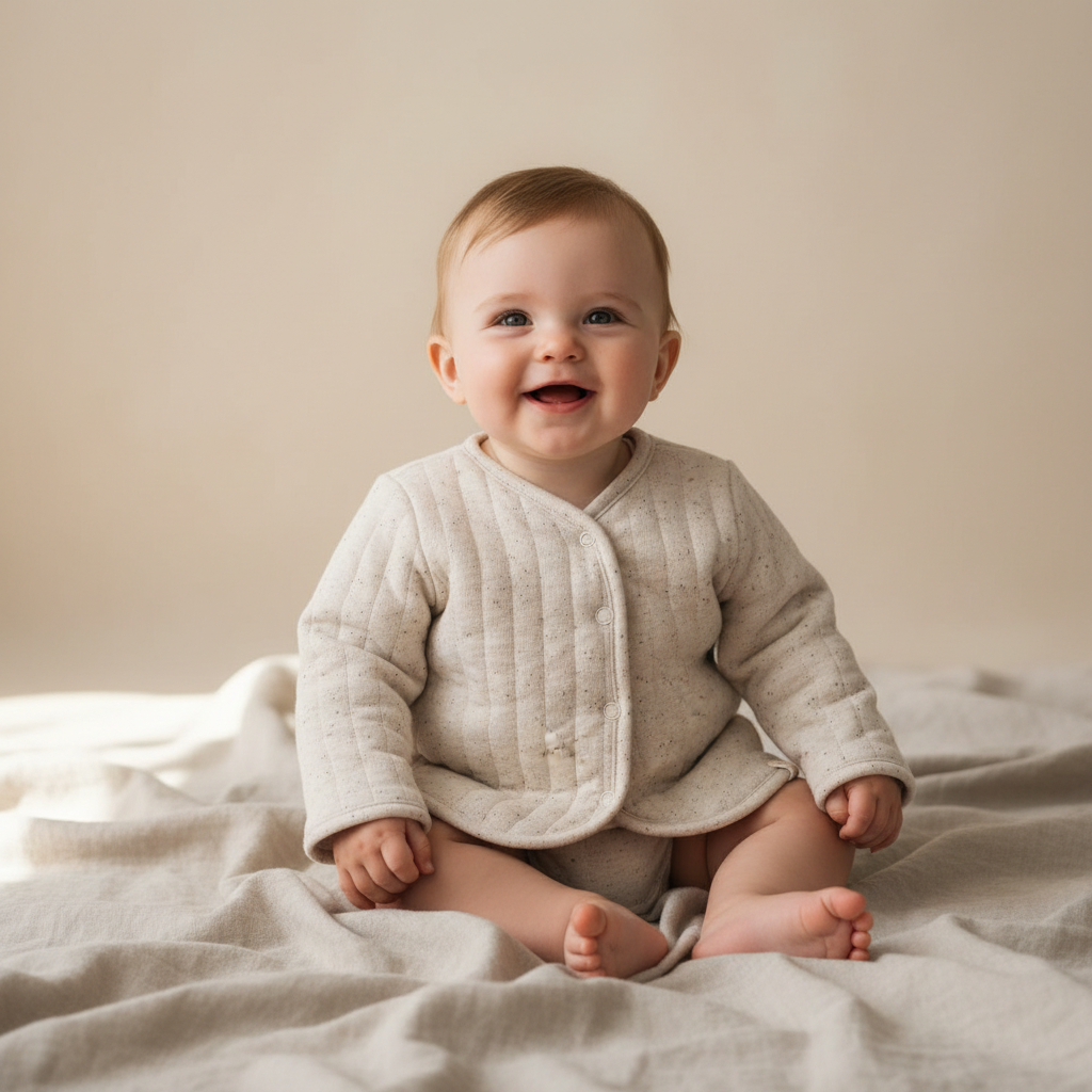 Veste réversible Baby Bunny/Nappy Sand | Little Dutch