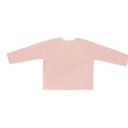 Wrap Cardigan Essential Pure Soft Pink | Little Dutch