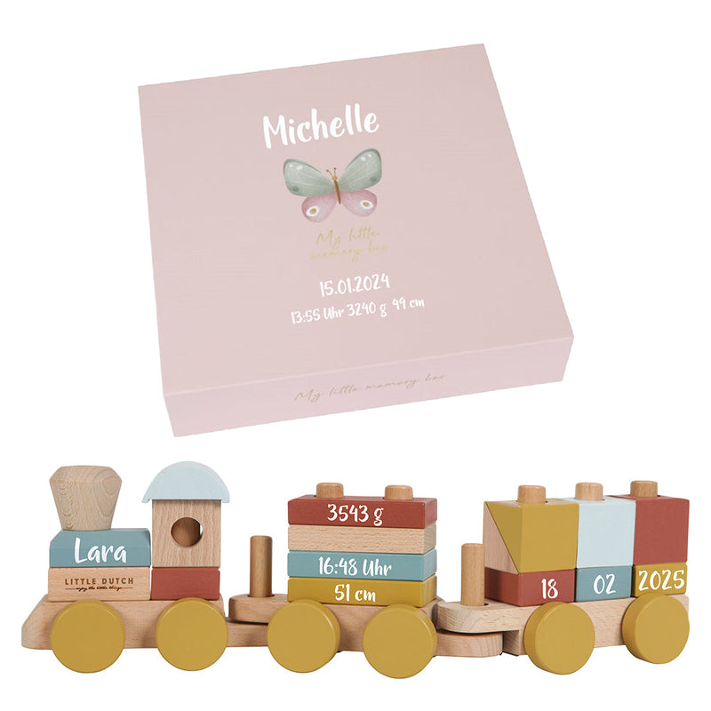 Gift Set Flowers & Butterflies – Birth Gift