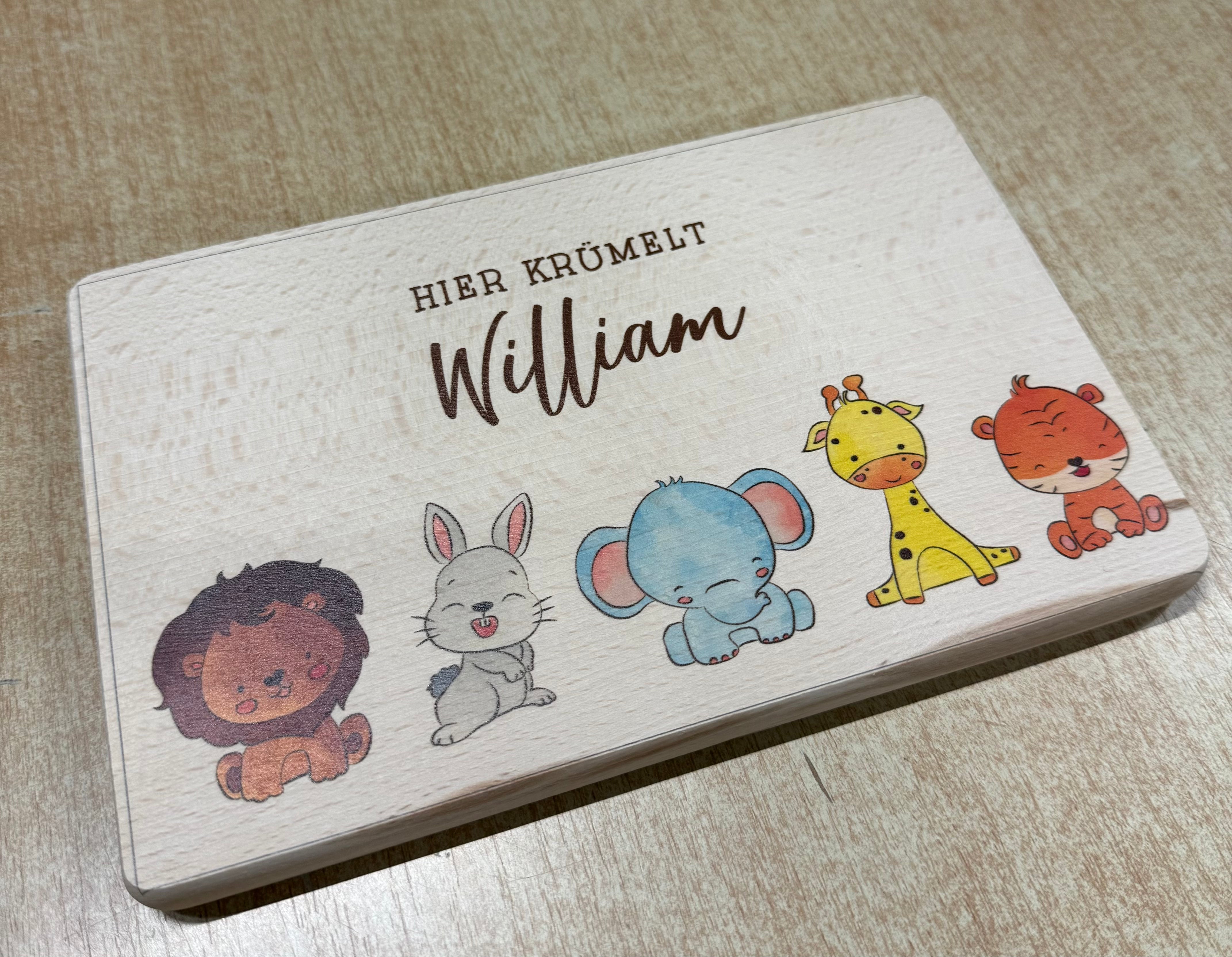 Planchette de petit-déjeuner| Article de seconde main personnalisé avec le nom "William"