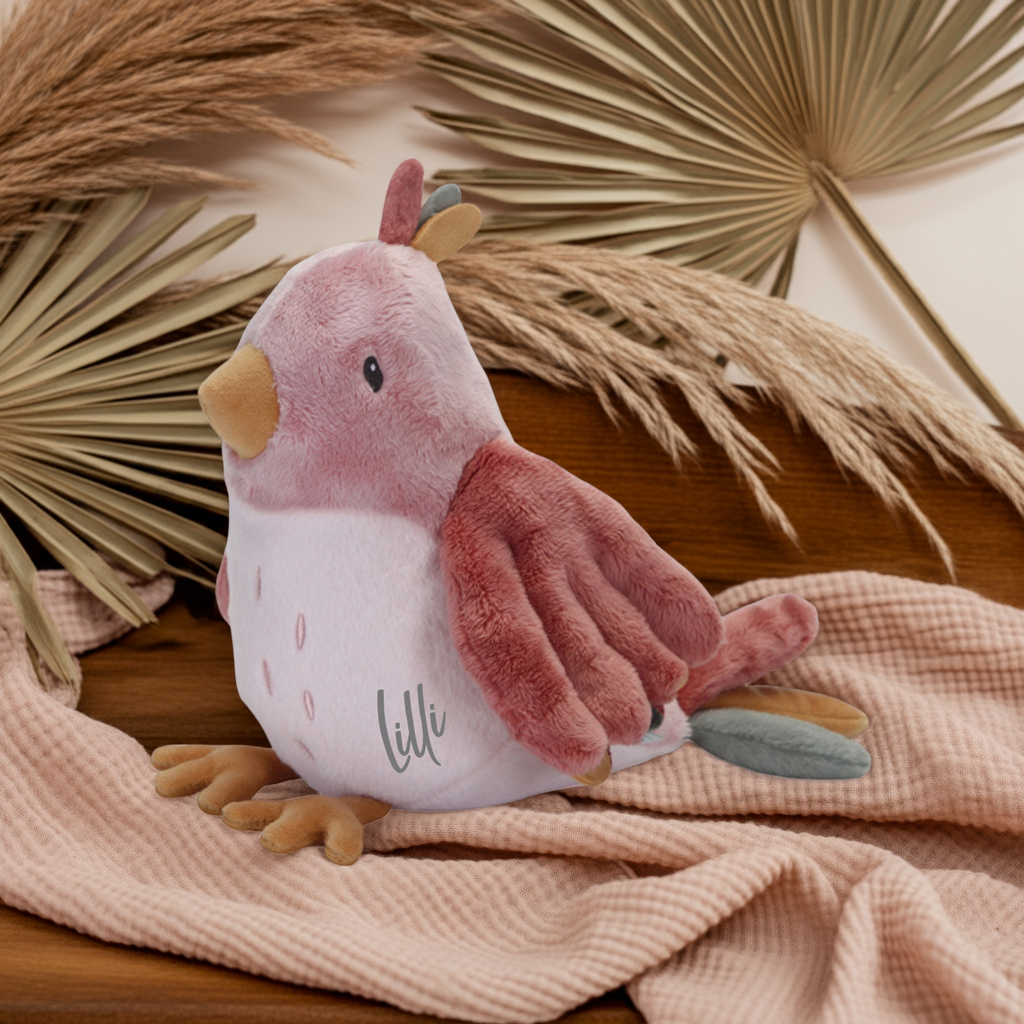 Peluche oiseau Flowers & Butterflies – Cadeau pour bébés