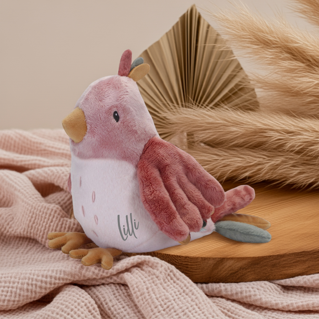 Peluche oiseau Flowers & Butterflies – Cadeau pour bébés