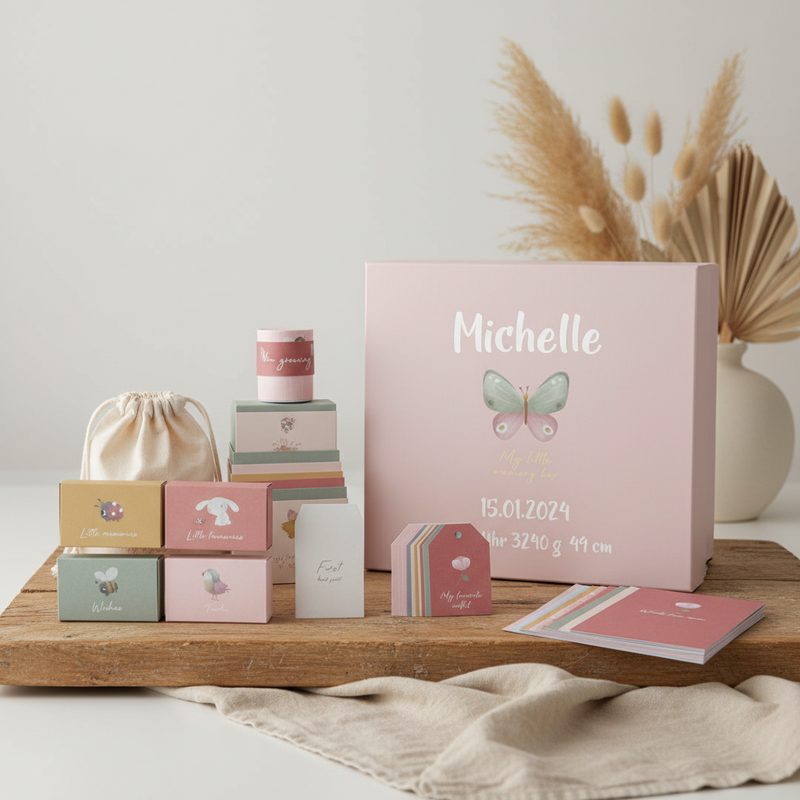 Memory Box Flowers & Butterflies – Preserve Baby Memories