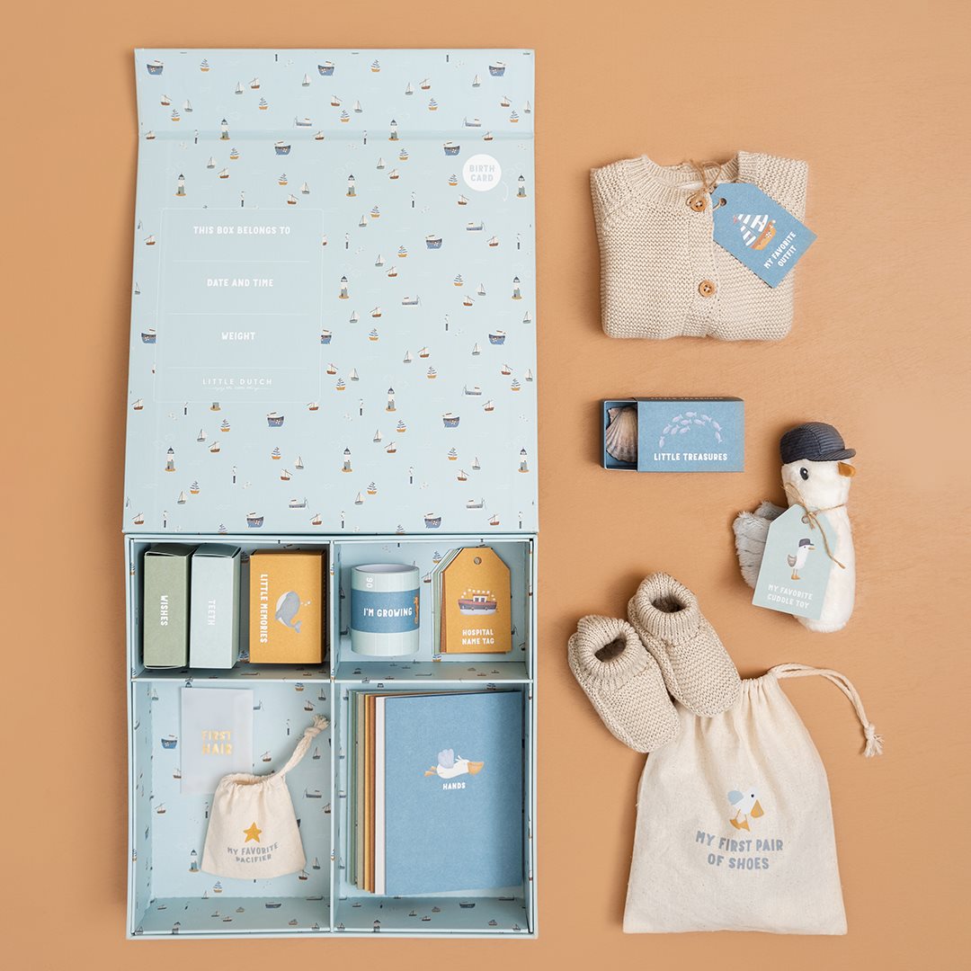 Coffret cadeau de naissance Sailors Bay – Cadeau de naissance pour bébé
