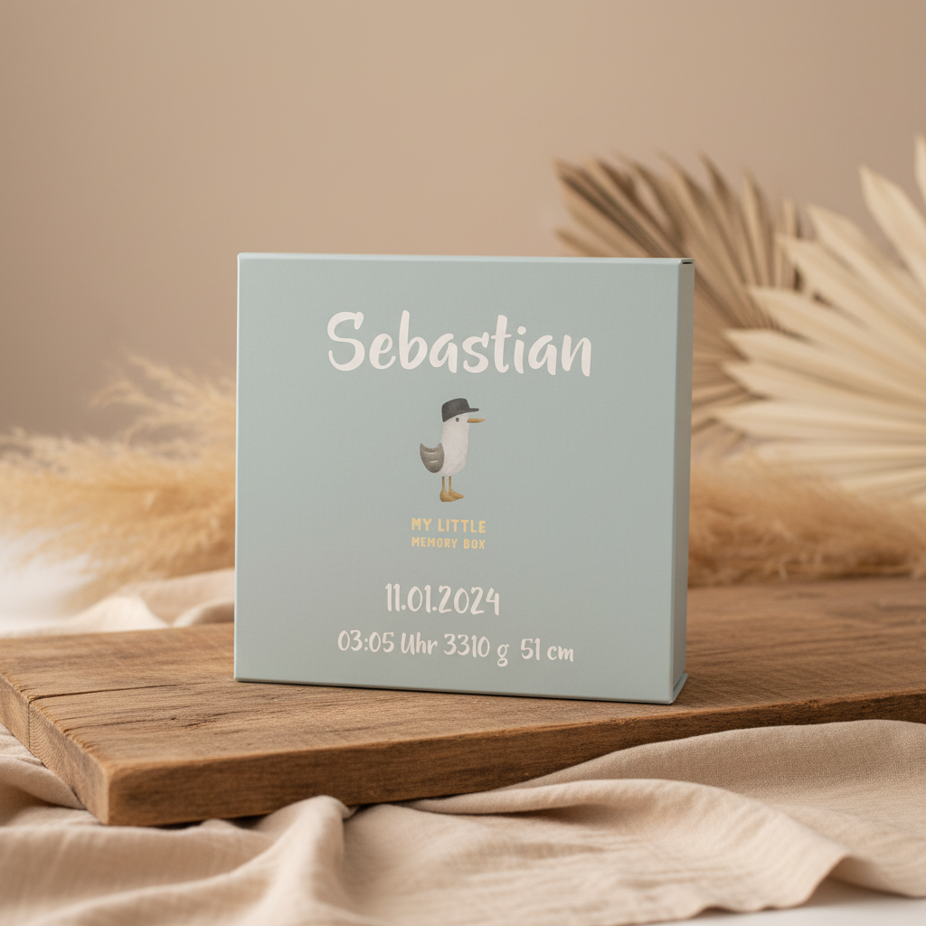 Memory Box Sailors Bay – Baby Memory Box | Gift for Birth & Christening