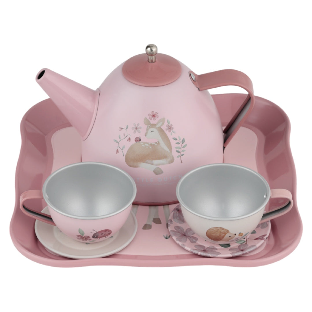 Service à thé avec valise Fairy Garden | Little Dutch