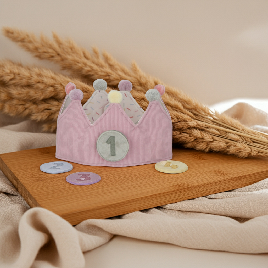 Couronne d'anniversaire Rose – Couronne pour anniversaires d'enfants
