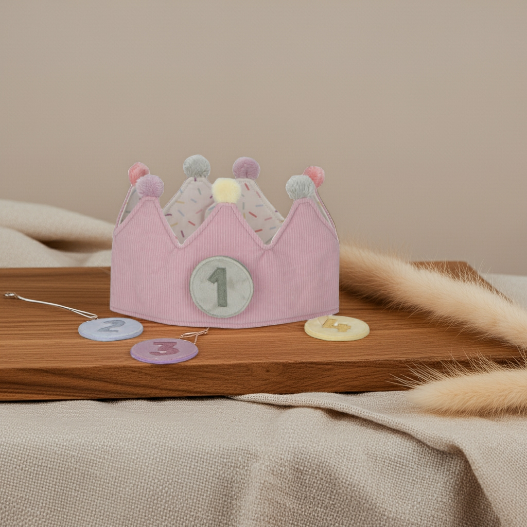 Couronne d'anniversaire Rose – Couronne pour anniversaires d'enfants
