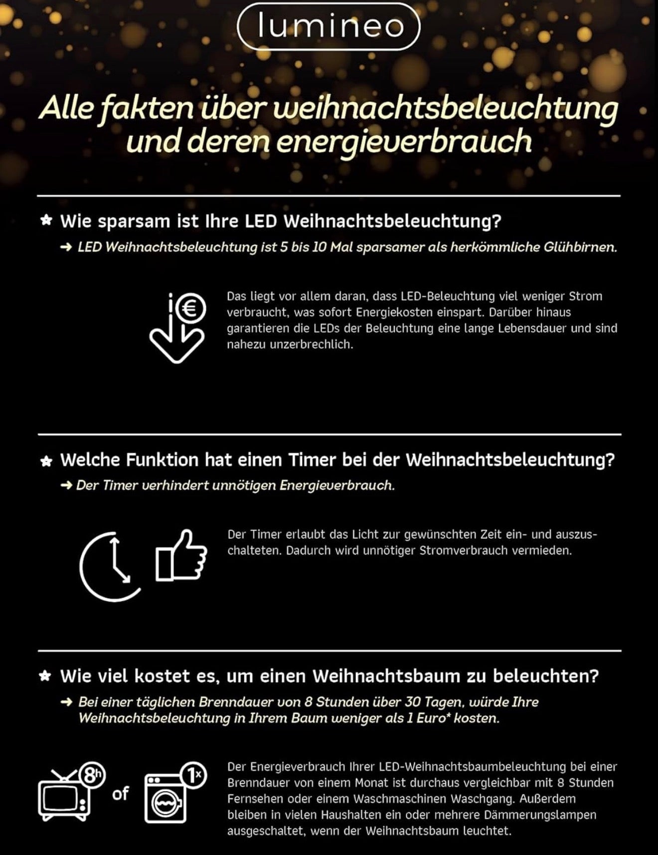 Deko LED Micro Lichterkette für Weihnachtsbaum 180cm Weiß | lumineo
