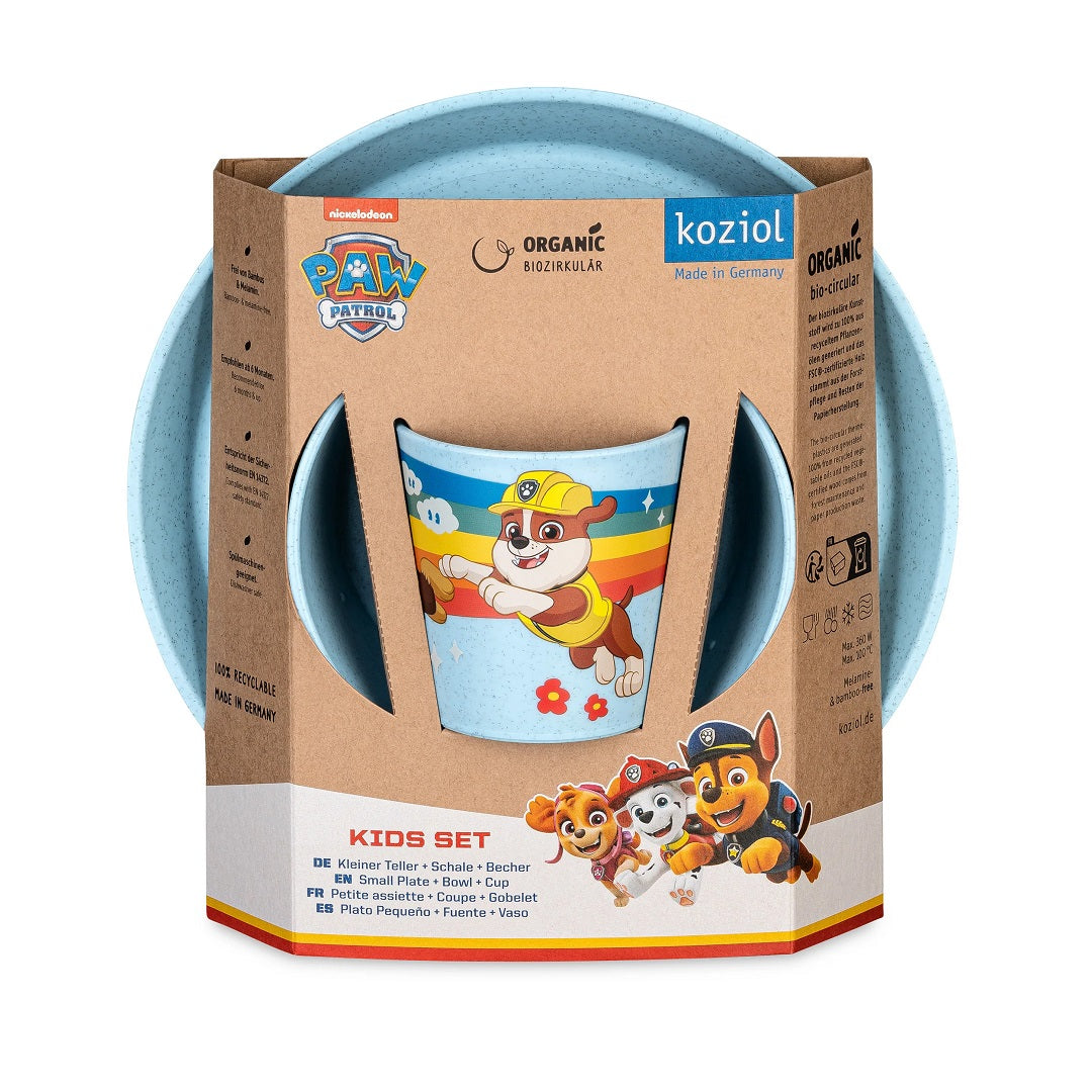 Service de table 3 pièces Connect Grow Paw Patrol, bleu | Koziol