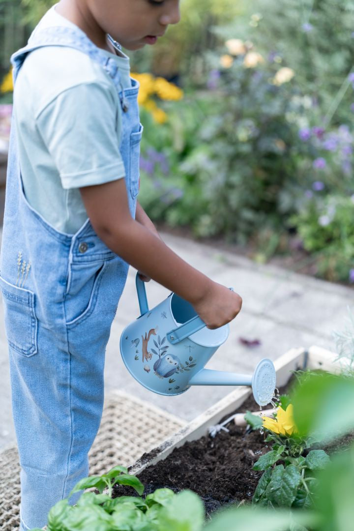 Children's Metal Watering Can in Blue – For Little Gardeners Aged 3 and Up