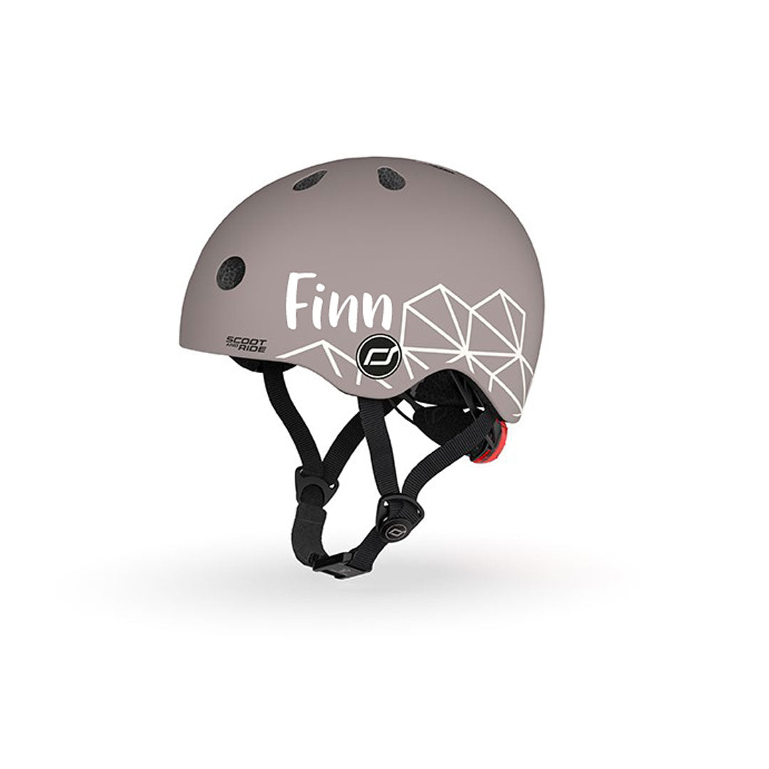 Helm XXS Graphics brown lines | Scoot and Ride