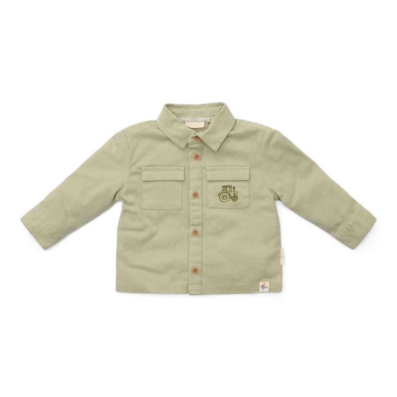Surchemise verte pour bébés et enfants
