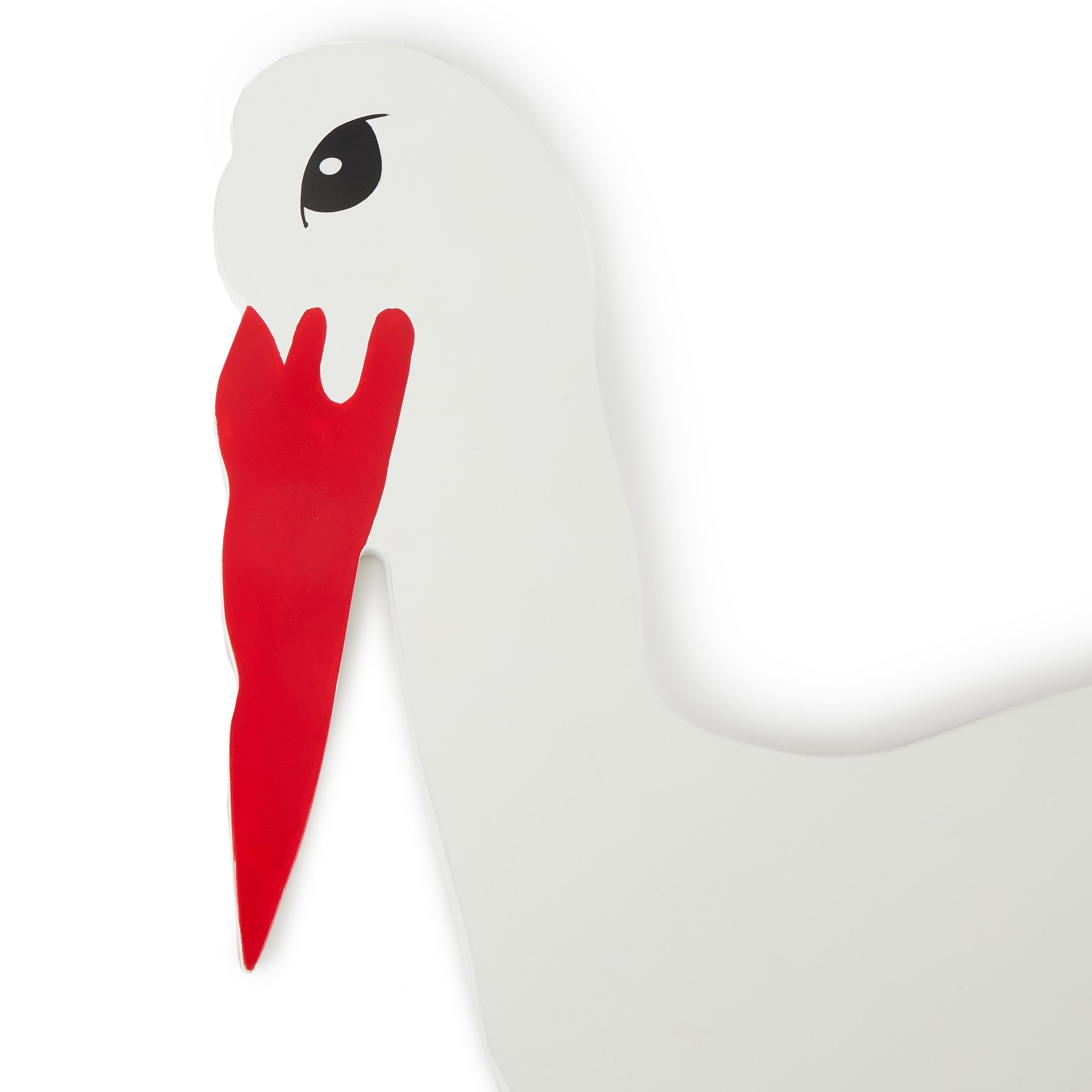 Cigogne en bois XL 100 cm – Décoration cigogne pour naissance | Bieco