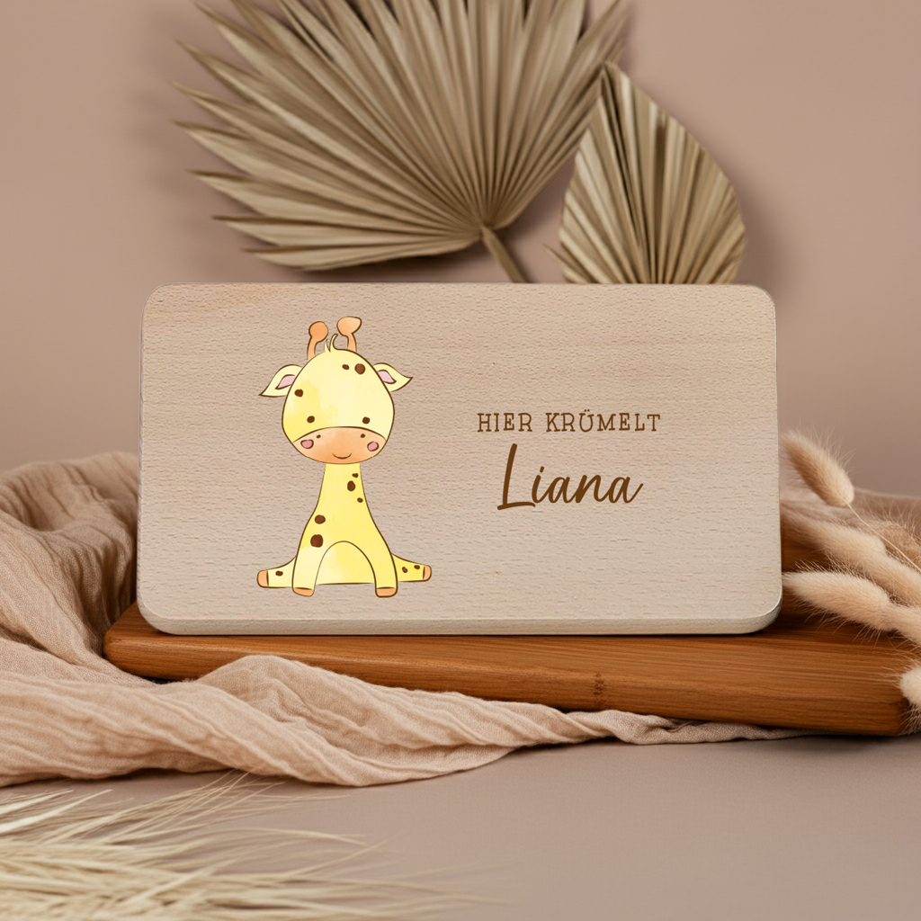 Planche à déjeuner personnalisée avec nom - Taille M | Schmatzepuffer®