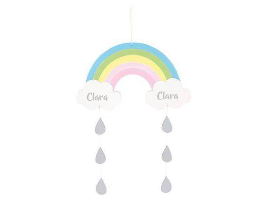Arc-en-ciel mobile avec gouttes de pluie | JaBaDaBaDo