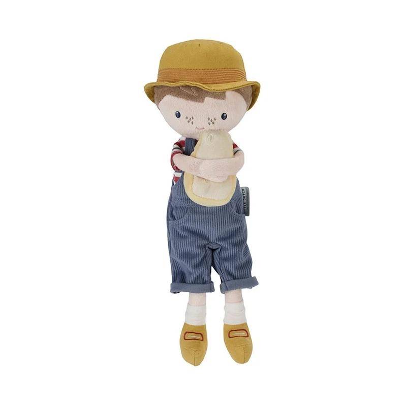 Poupée en tissu personnalisée Jim le fermier | Cadeau de naissance par Schmatzepuffer®