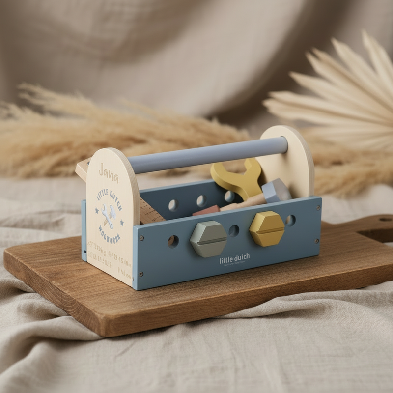 Boîte à outils en bois pour enfants | Schmatzepuffer