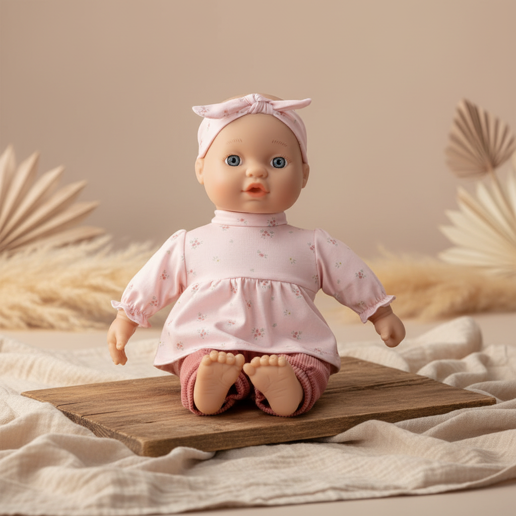 Personalized Baby Doll Lily with Name & Accessories | Gift for Children