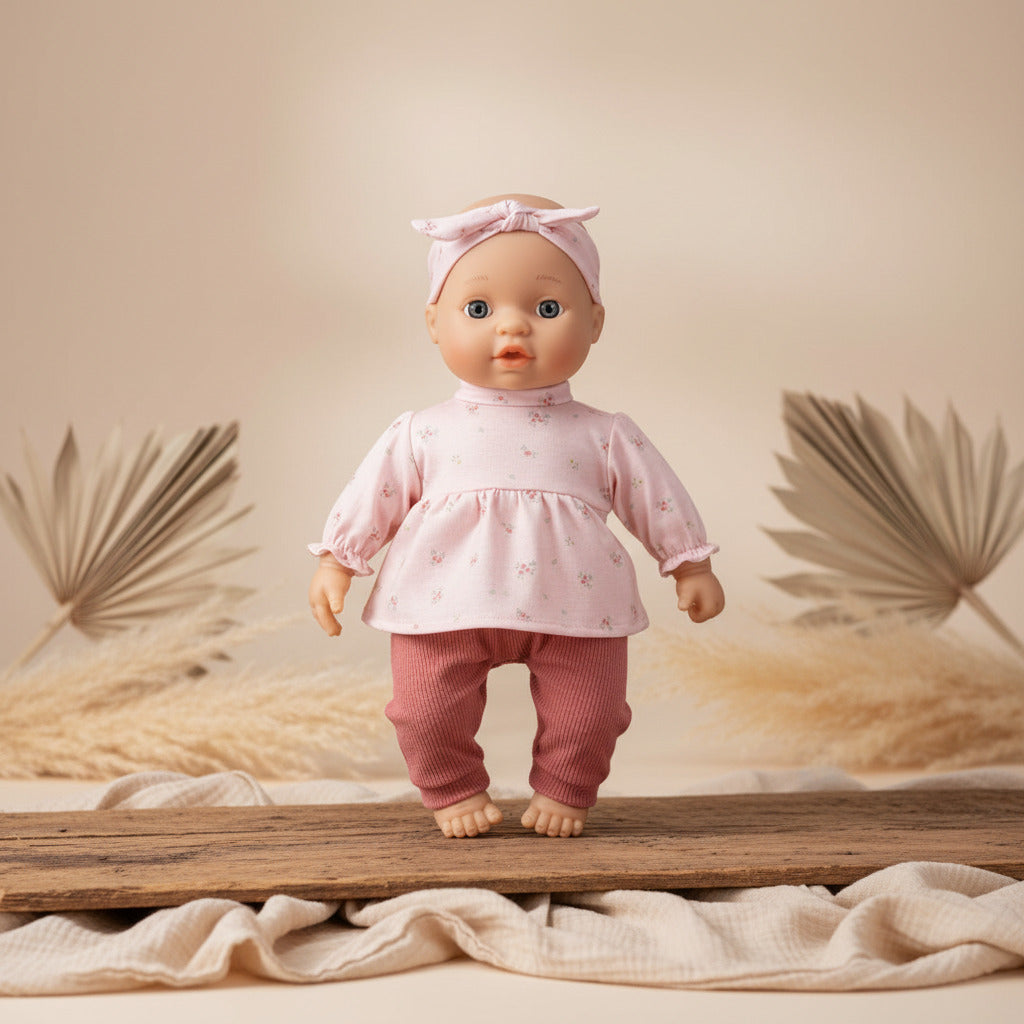Poupée bébé personnalisée Lily avec prénom et accessoires | Cadeau pour enfants