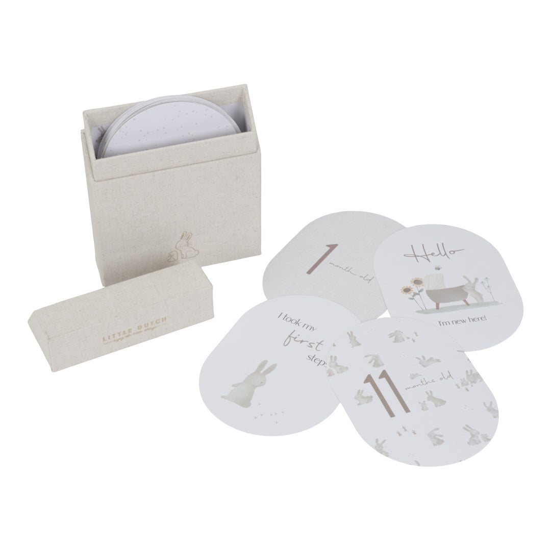 Cartes étapes Bébé Lapin – Souvenirs de la première année de bébé