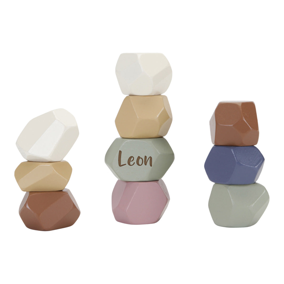 Wooden stepping stones for children