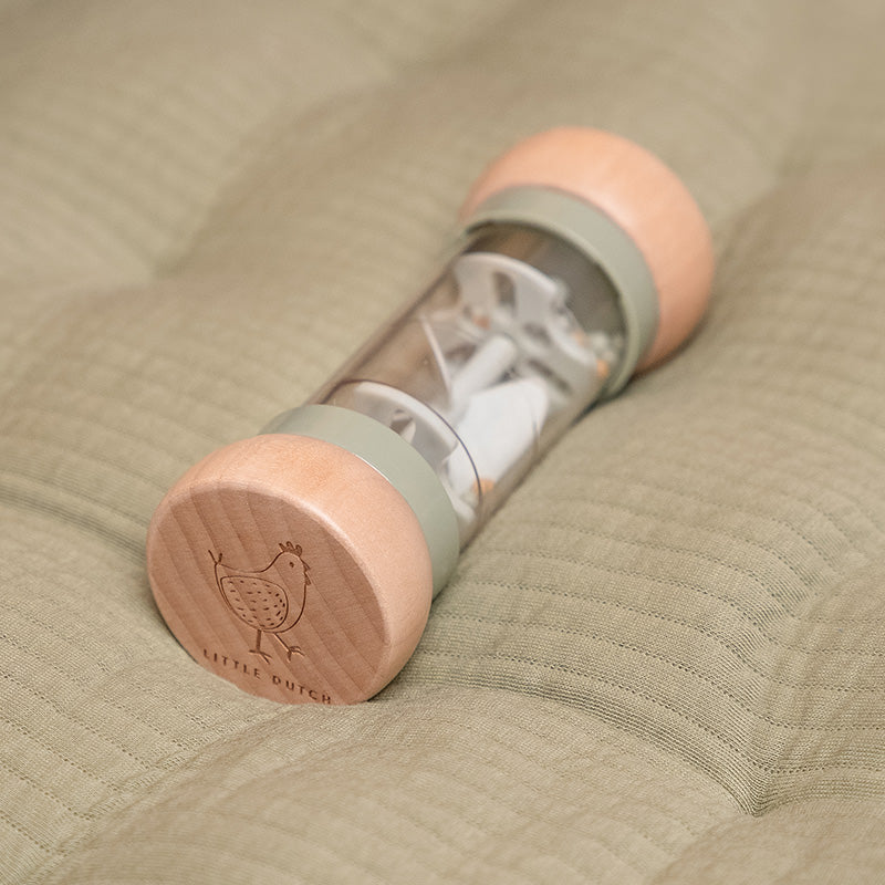 Hochet de pluie Little Farm vert