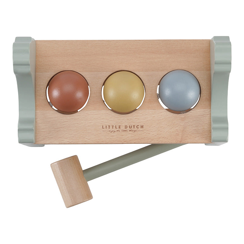 Banc à marteler avec boules Little Farm « Naissance »