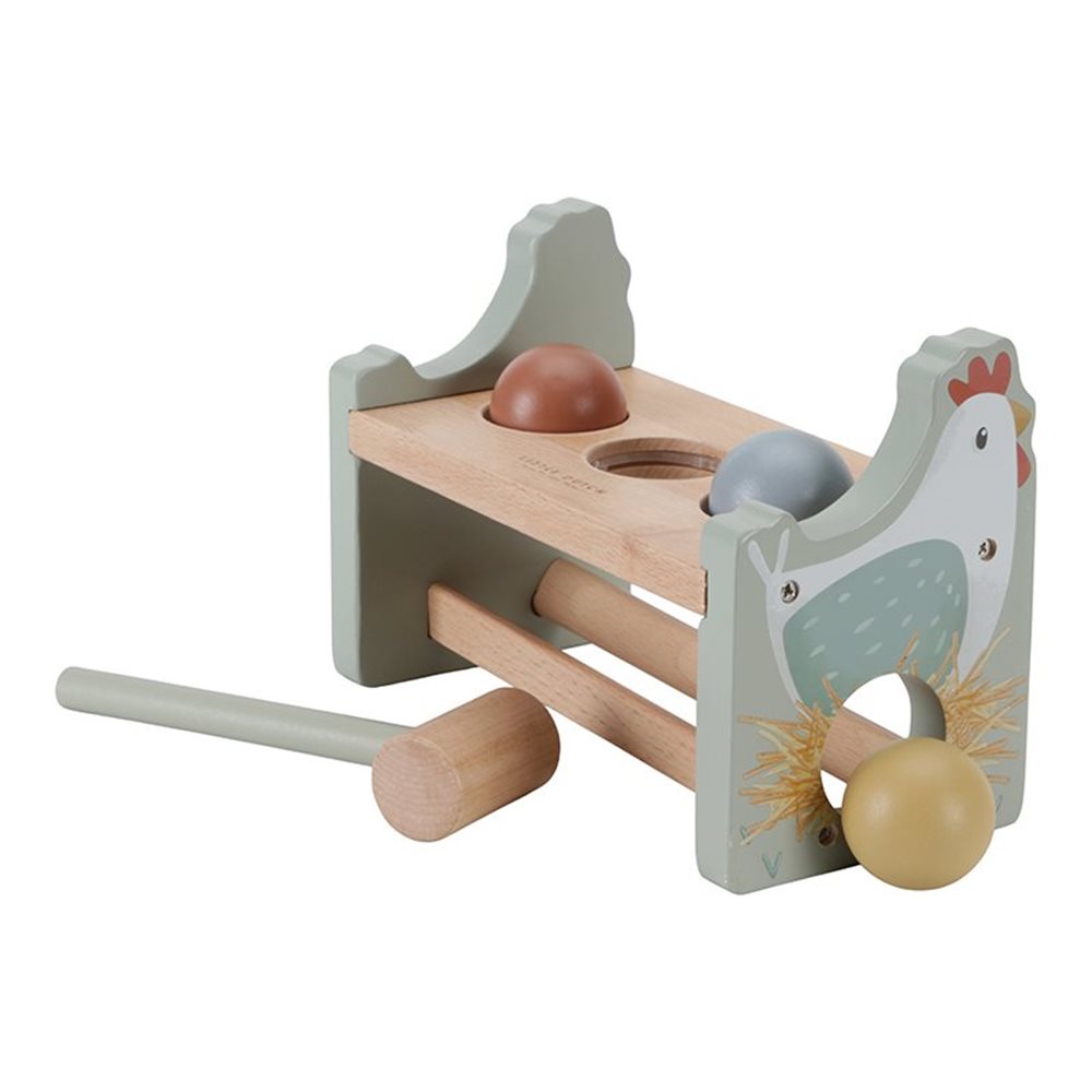 Banc à marteler avec boules Little Farm « Naissance »