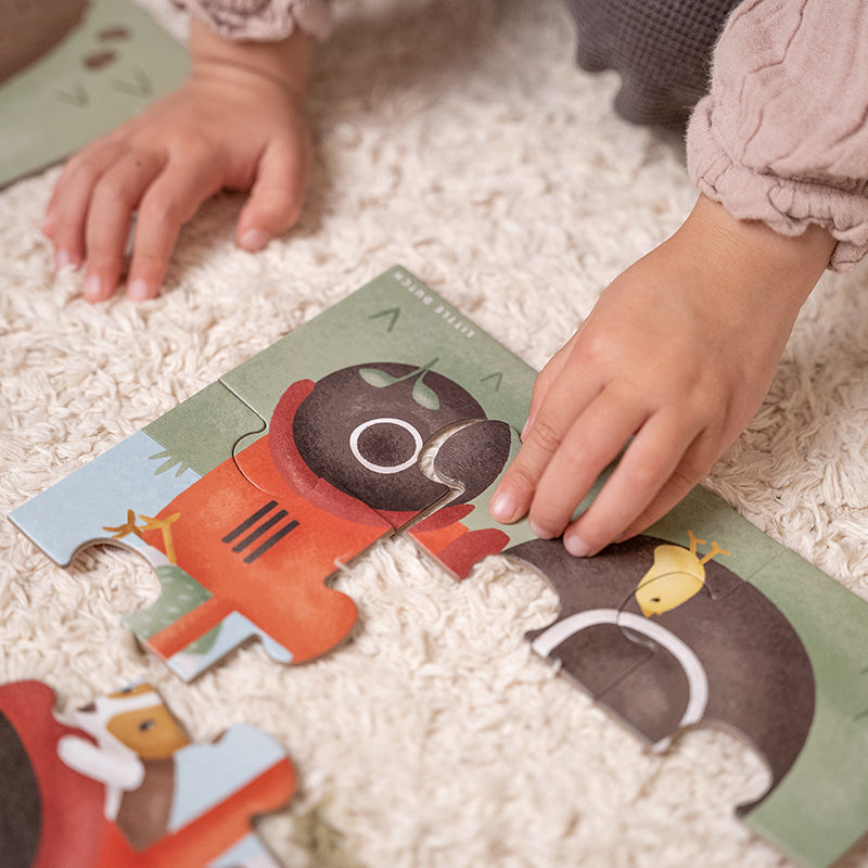 Ensemble de 4 puzzles Little Farm