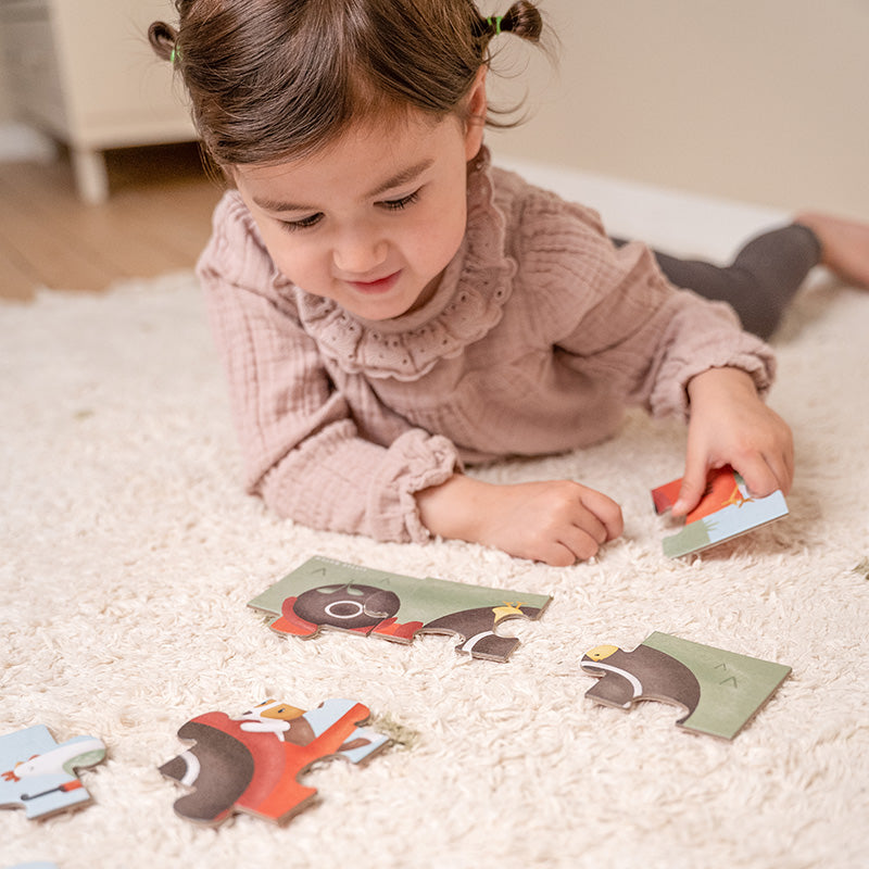Ensemble de 4 puzzles Little Farm
