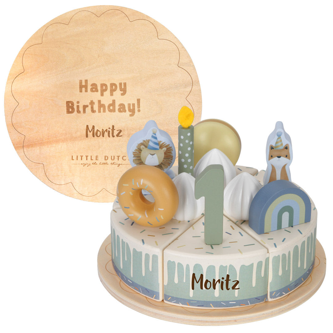 Gâteau d'anniversaire bleu