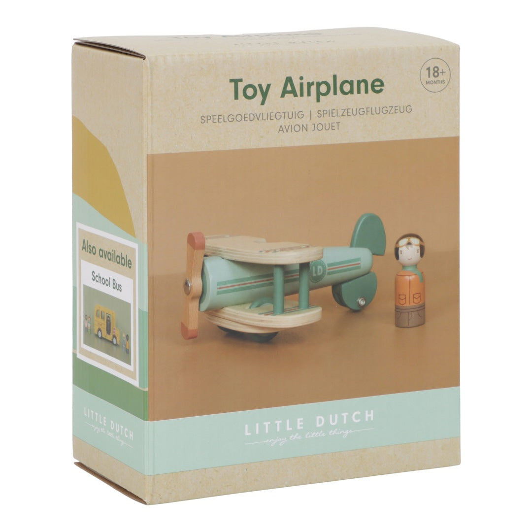 Avion jouet en bois personnalisé