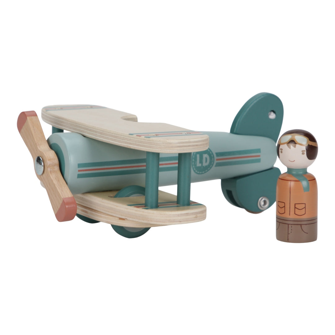 Avion jouet en bois personnalisé