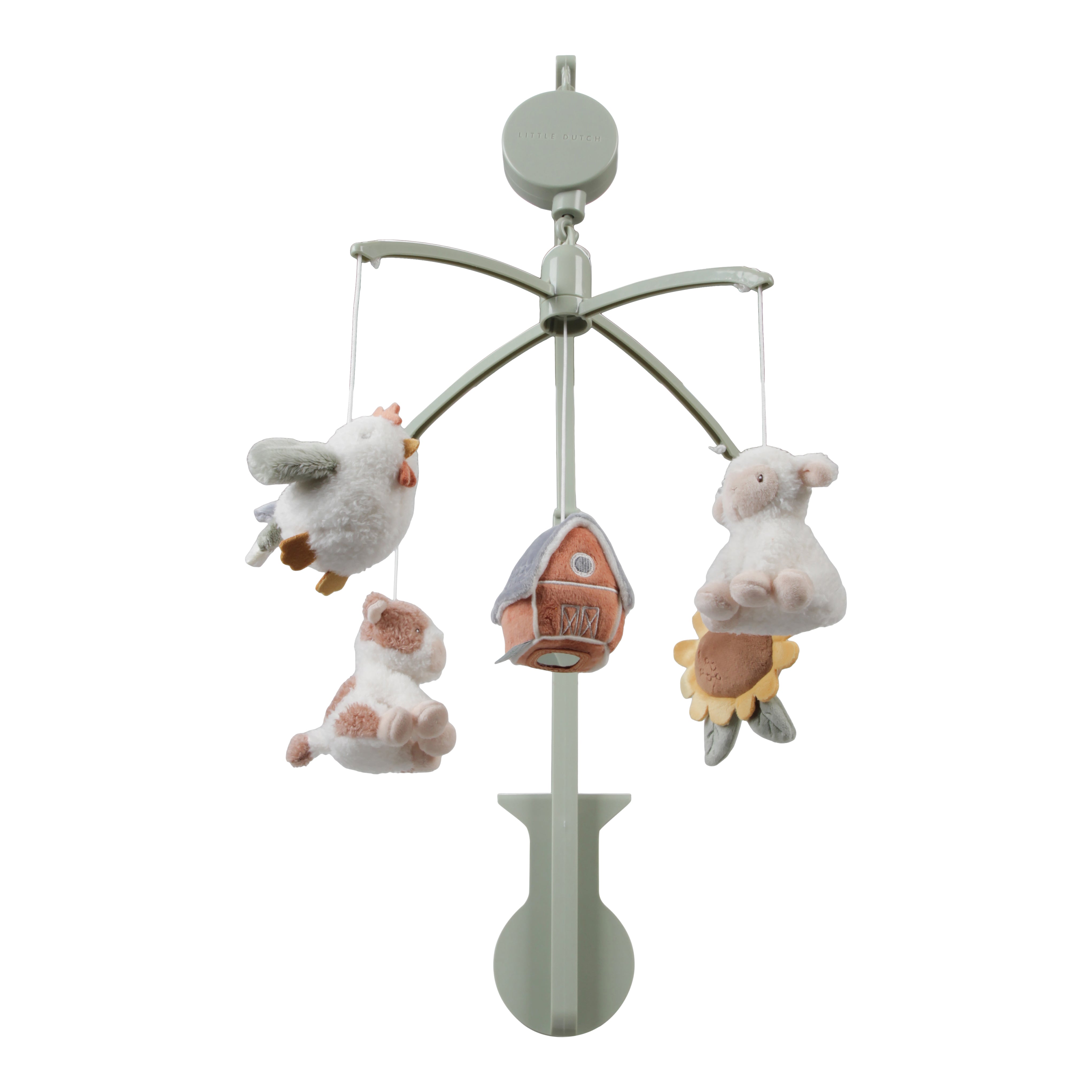 Mobile musical personnalisable Little Farm avec prénom par Schmatzepuffer®