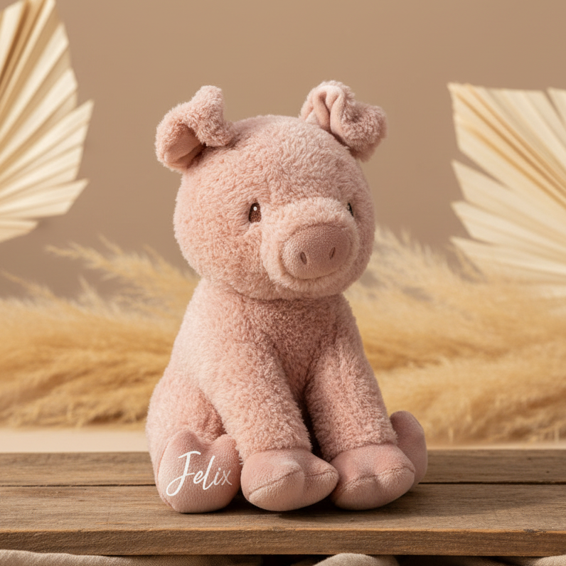 Cuddly Lucky Pig Toy 25 cm Little Farm | Gift for Birth & Christening