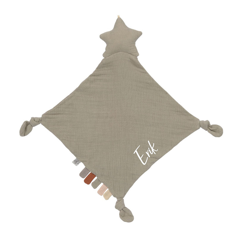 Couette étoile GOTS, olive | Décontracté