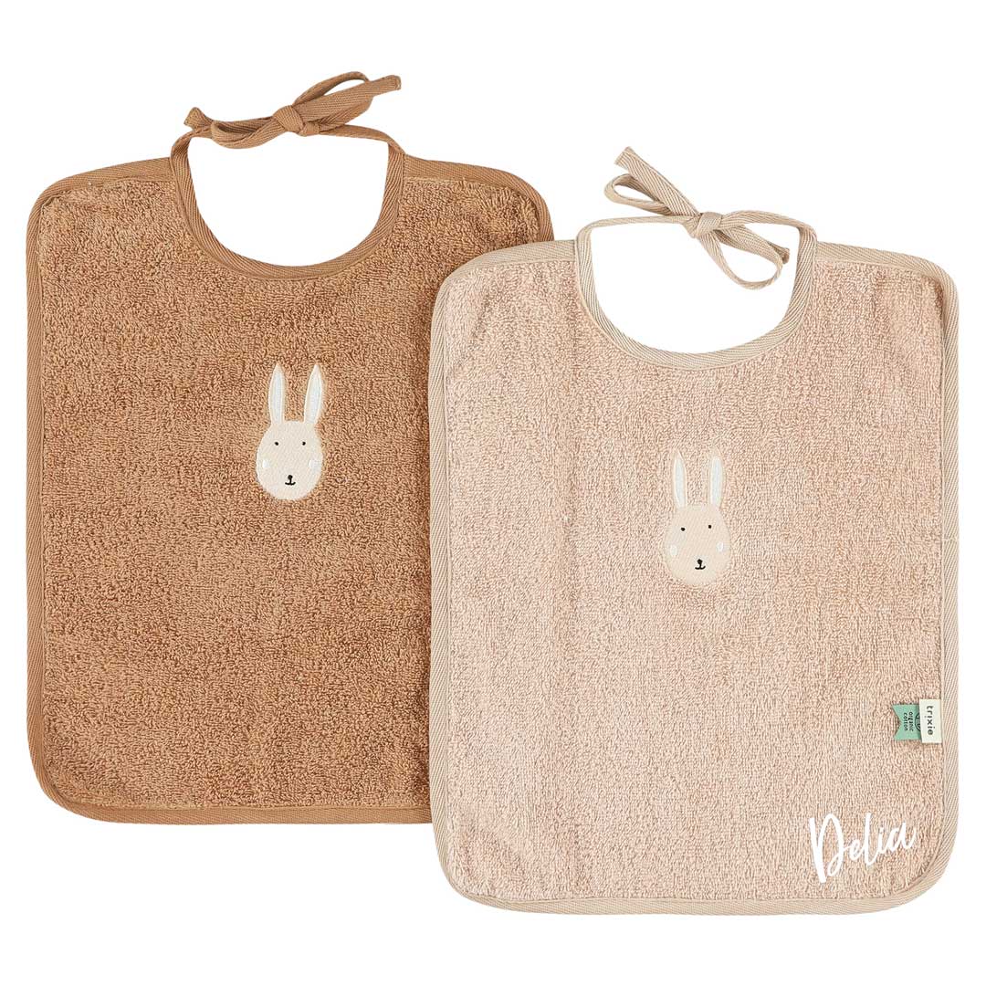 Lot de 2 bavoirs XL – Madame Lapin | Trixie