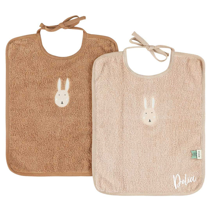 Lot de 2 bavoirs XL – Madame Lapin | Trixie