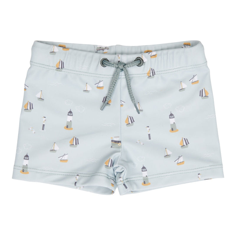 Sailors Bay Olive Swim Trunks, Size 62/68 | Little Dutch