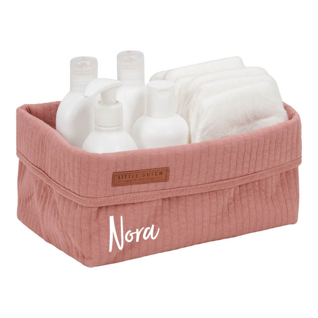Panier d'allaitement rose blush pur, grand modèle | Little Dutch