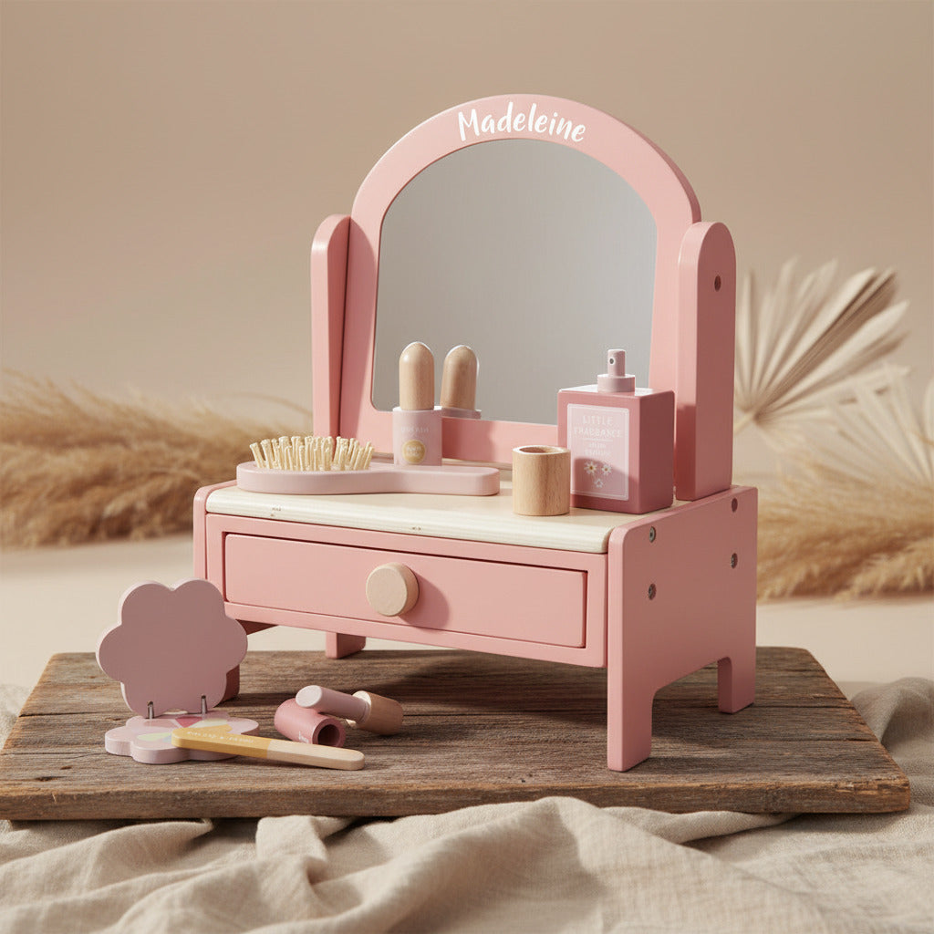 Coiffeuse Fleurs & Papillons - imprimée