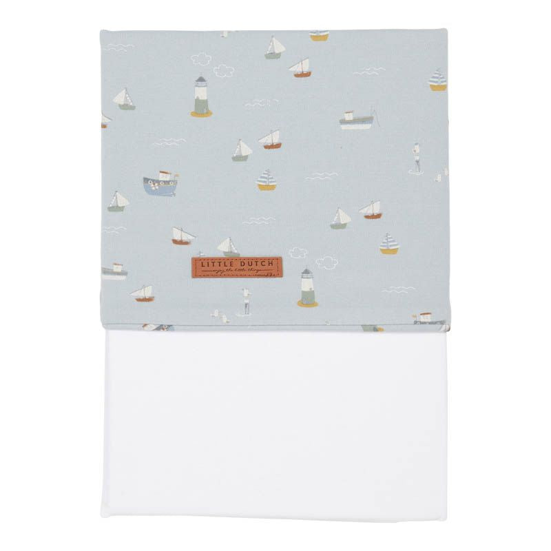 Drap de lit Sailors Bay, bleu | Little Dutch